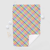 Serviette De Golf Conception multicouleur En vichy Motif Plaid (En situation)