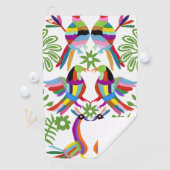 Serviette De Golf Conception Otomi moderne III (En situation)