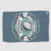 Serviette De Golf Conception personnalisée du nom du club de golf (Horizontal)