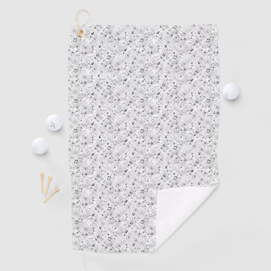 Serviette De Golf conception point neuf (En situation)