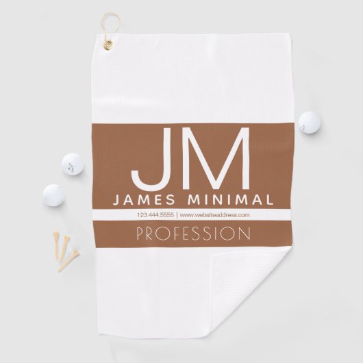 Serviette De Golf Conception professionnelle moderne et minimale | B (En situation)