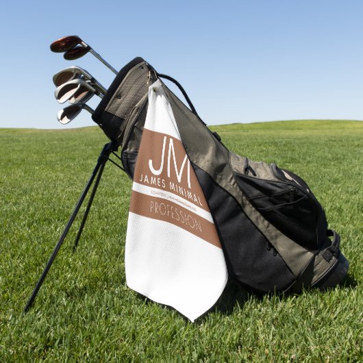 Serviette De Golf Conception professionnelle moderne et minimale | B (Vert)