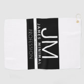 Serviette De Golf Conception professionnelle moderne et minimale | N (Horizontal)