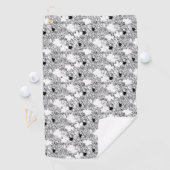 Serviette De Golf conception quatre points (En situation)