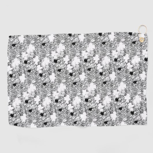 Serviette De Golf conception quatre points (Horizontal)