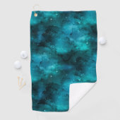 Serviette De Golf Conception Série Galaxie Sarcelle 7 (En situation)