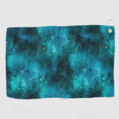 Serviette De Golf Conception Série Galaxie Sarcelle 7 (Horizontal)