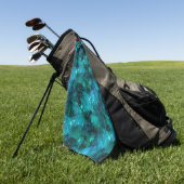 Serviette De Golf Conception Turquoise de la série Galaxy 6 (Vert)
