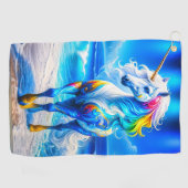 Serviette De Golf Conception Unicorn (Horizontal)