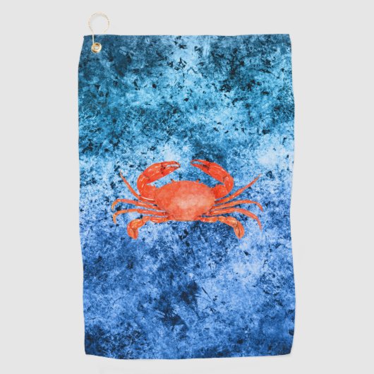 Serviette De Golf Conception Vagues Nautiques 2 (Devant)