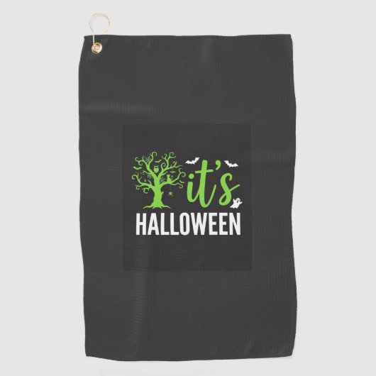 Serviette De Golf Conception vectorielle d'arbres de chauves-souris  (Devant)