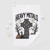 Serviette De Golf Conception vectorielle de cimetière Halloween de m (En situation)