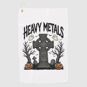 Serviette De Golf Conception vectorielle de cimetière Halloween de m