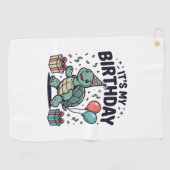 Serviette De Golf Conception vectorielle de fête d'anniversaire de t (Horizontal)