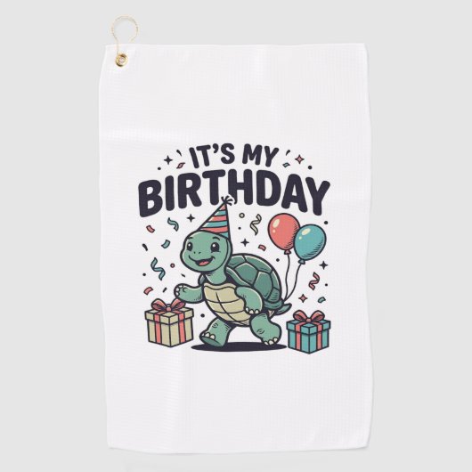 Serviette De Golf Conception vectorielle de fête d'anniversaire de t (Devant)