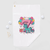 Serviette De Golf Conception vectorielle de poney mignon pour la fêt (En situation)