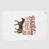 Serviette De Golf Conception vectorielle florale de cheval 10 pour f (Horizontal)