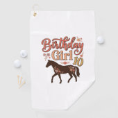 Serviette De Golf Conception vectorielle florale de cheval 10 pour f (En situation)