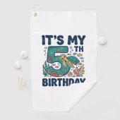 Serviette De Golf Conception vectorielle sous-marine de tortue marin (En situation)