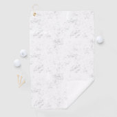 Serviette De Golf Conception vide Dix-huit (En situation)
