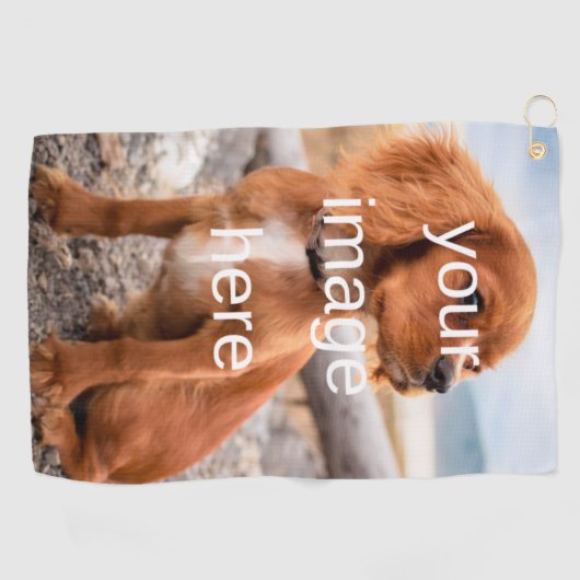 SERVIETTE DE GOLF CONCEVEZ VOTRE PROPRE (Horizontal)