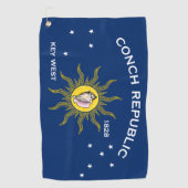 Serviette De Golf Conch Republic Flag (Devant)