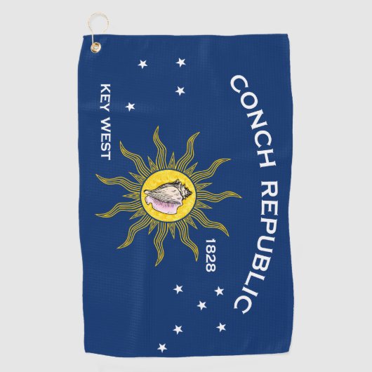 Serviette De Golf Conch Republic Flag (Devant)