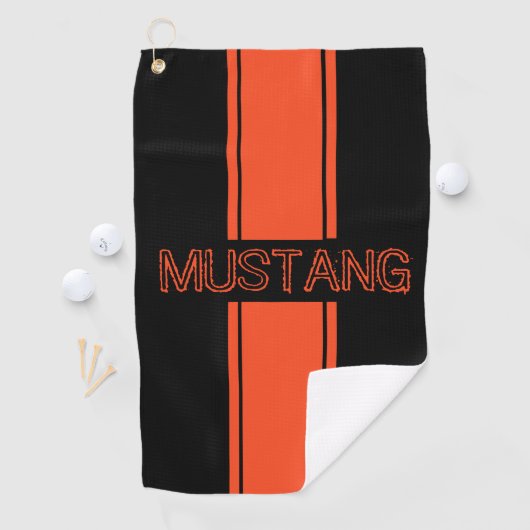 Serviette De Golf Concours Orange Racing Stripes (En situation)