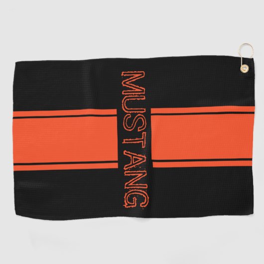 Serviette De Golf Concours Orange Racing Stripes (Horizontal)