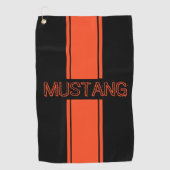 Serviette De Golf Concours Orange Racing Stripes (Devant)