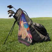 Serviette De Golf Concubine de Sultana le sultan arabe 1925 (Vert)