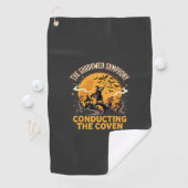 Serviette De Golf Conducteur de coven d'Halloween (En situation)