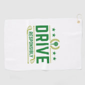 Serviette De Golf Conduire de manière responsable (Horizontal)