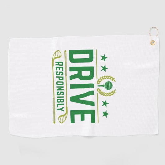 Serviette De Golf Conduire de manière responsable (Horizontal)