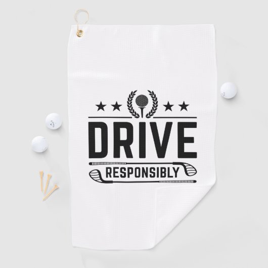 Serviette De Golf Conduire de manière responsable (En situation)