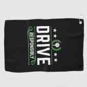 Serviette De Golf Conduire de manière responsable (Horizontal)
