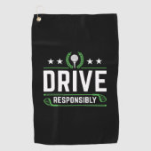 Serviette De Golf Conduire de manière responsable (Devant)