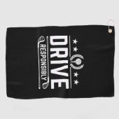 Serviette De Golf Conduire de manière responsable (Horizontal)