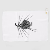 Serviette De Golf Cône de pin avec aiguilles (Horizontal)