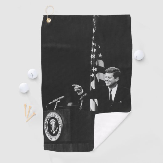Serviette De Golf Conférence de John Kennedy 35e président des États (En situation)