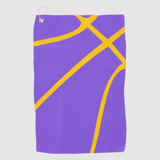 Serviette De Golf Confort de Dunk Violet et Jaune (Devant)