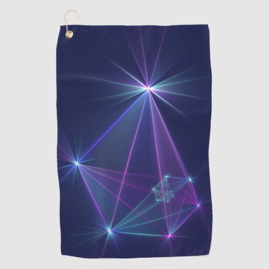 Serviette De Golf Constellation, art fractal abstrait fantastique (Devant)