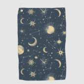 Serviette De Golf Constellation céleste - Nuit étoilée (3) (Devant)
