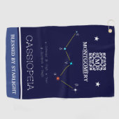 Serviette De Golf Constellation de l'hémisphère Nord Cassioipeia (Horizontal)