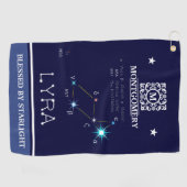 Serviette De Golf Constellation de l'hémisphère Nord Lyra (Horizontal)
