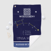 Serviette De Golf Constellation de l'hémisphère Nord Ursa mineure (En situation)