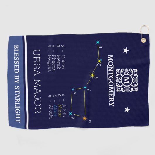Serviette De Golf Constellation Ursa major (Horizontal)