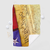 Serviette De Golf Constitution américaine (En situation)
