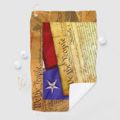 Serviette De Golf Constitution américaine Nous le peuple (En situation)
