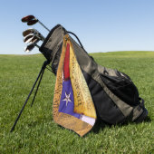 Serviette De Golf Constitution américaine Nous le peuple (Vert)